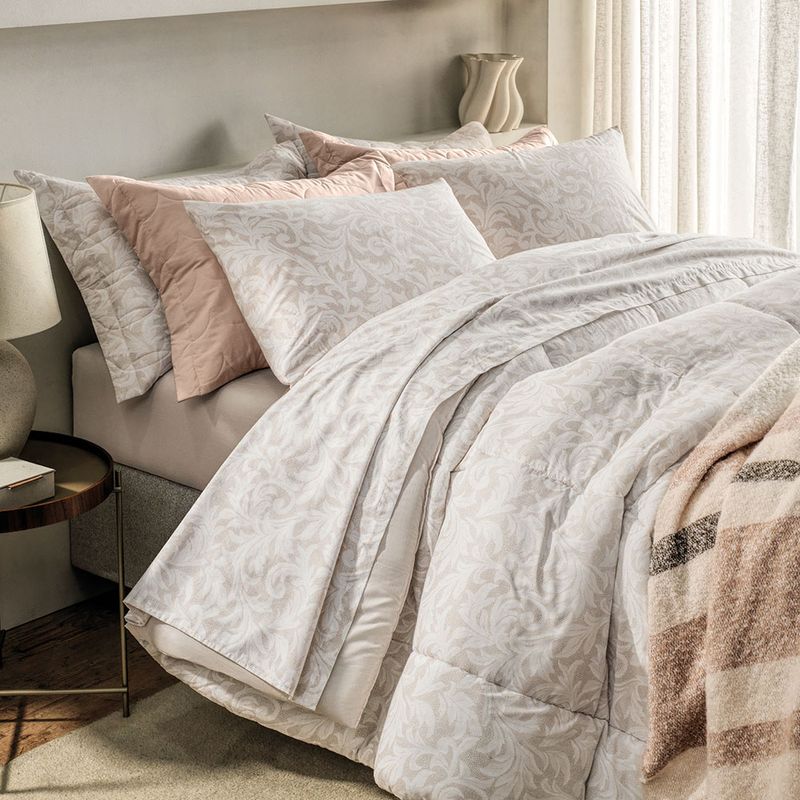 Karsten - Colcha com Porta Travesseiro 100% Algodão Susan