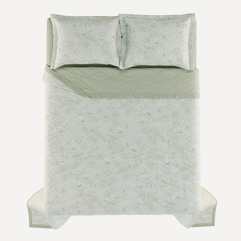 Karsten - Colcha com 2 Porta-travesseiros 100% Algodão Rebeca