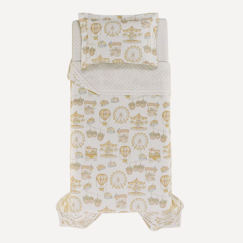 Karsten - Colcha Infantil com Porta Travesseiro 200 Fios 100% Algodão Vick