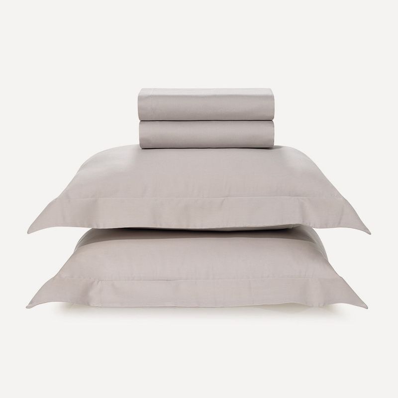 Karsten - Jogo de Cama 300 Fios 100% Algodão Bossa Prata