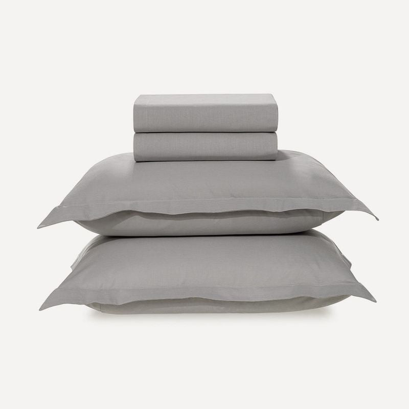 Karsten - Jogo de Cama 200 Fios 100% Algodão Tom Titânio