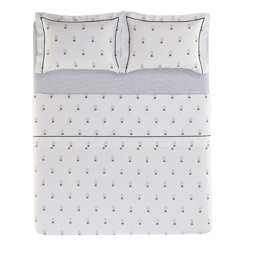 Trussardi - Jogo de Cama Queen 200 Fios 100% Algodão Pigna